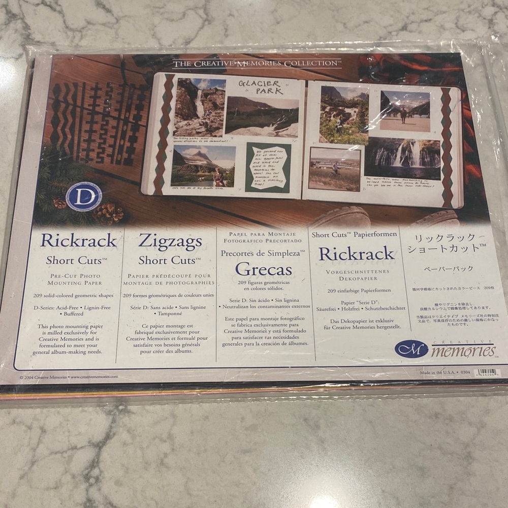 Creative Memories Rickrack Zigzags Paper Pack